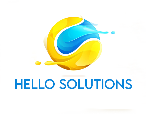 Hello soltions 3d logo