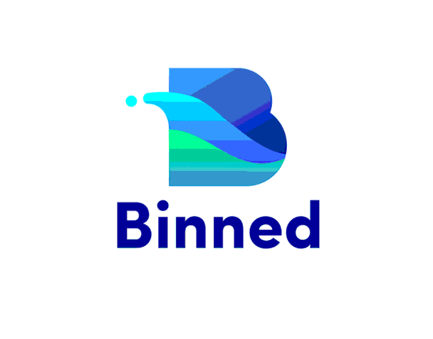 Binned animated logo